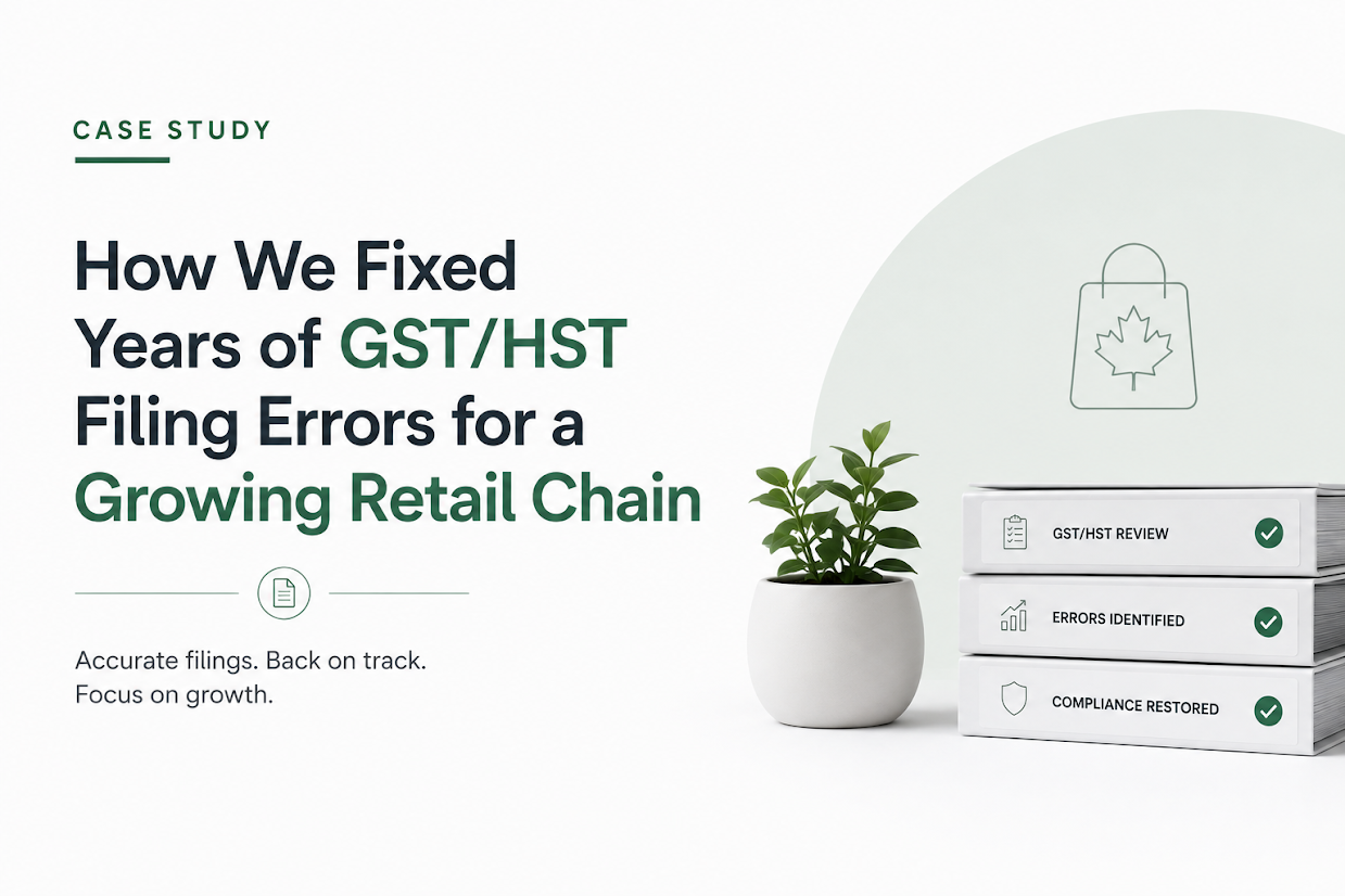 How We Fixed Years of GST/HST Filing Errors for a Growing Retail Chain