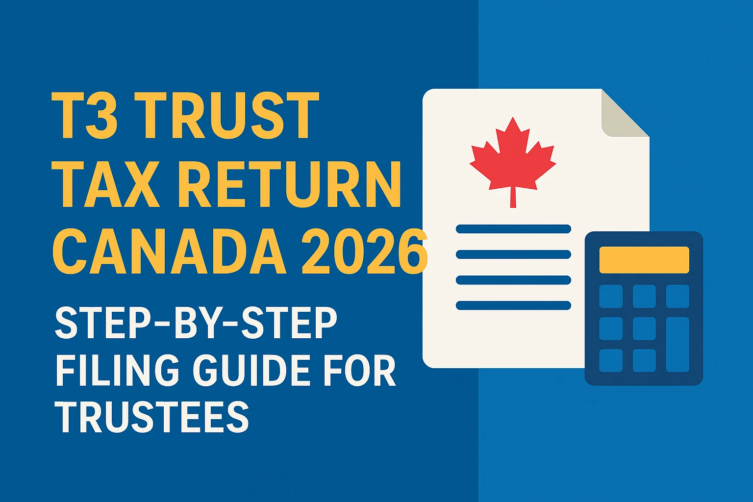 T3 Trust Tax Return Canada 2026: Step-by-Step Filing Guide for Trustees