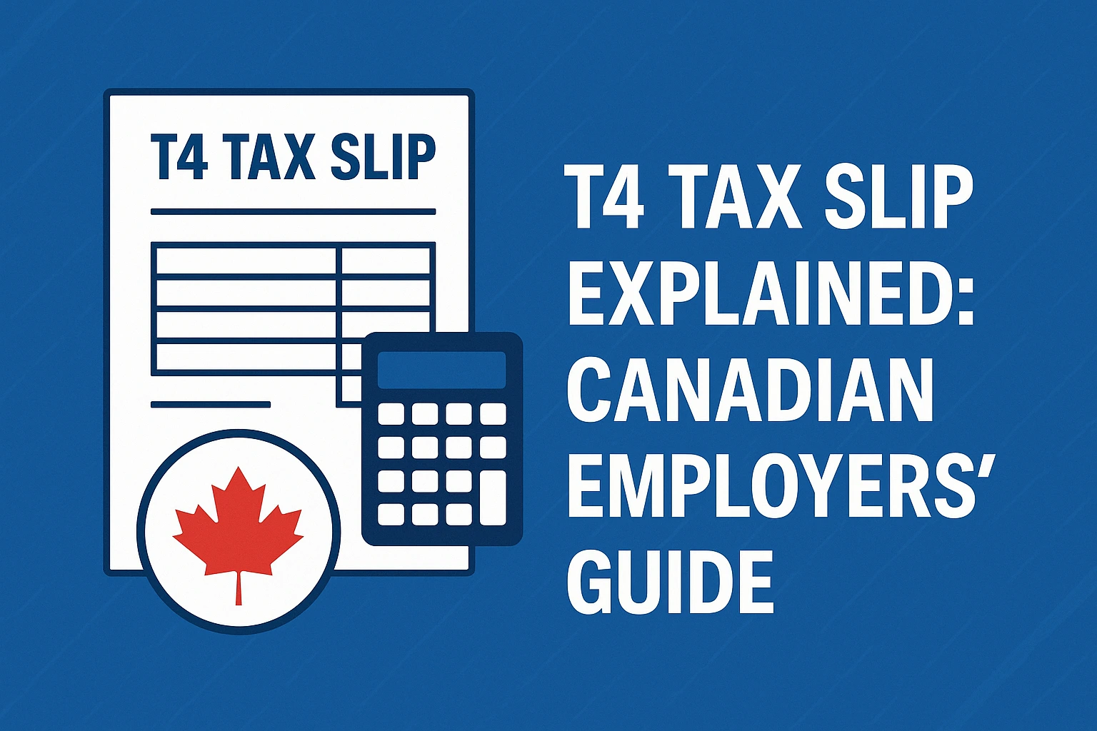 T4 Tax Slip Explained: Canadian Employers’ Guide