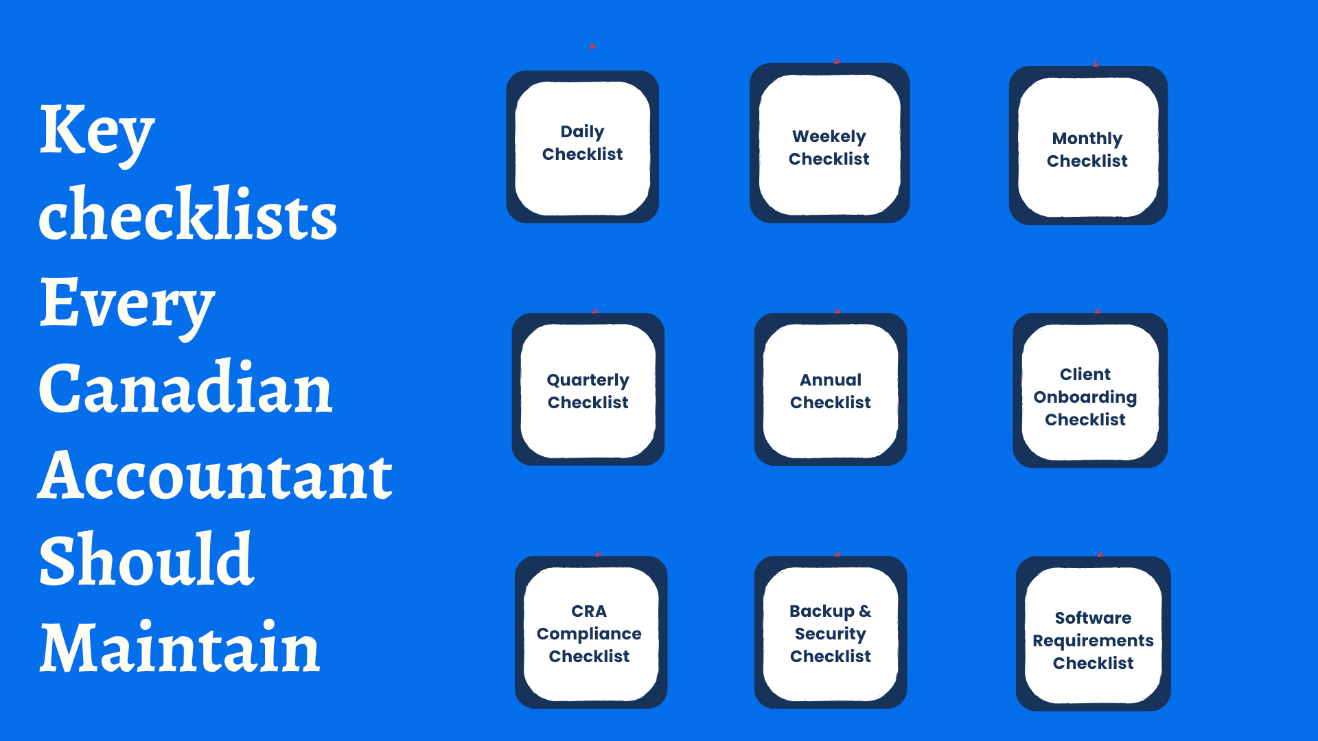 Key checklists every canadian accountant should maintain
